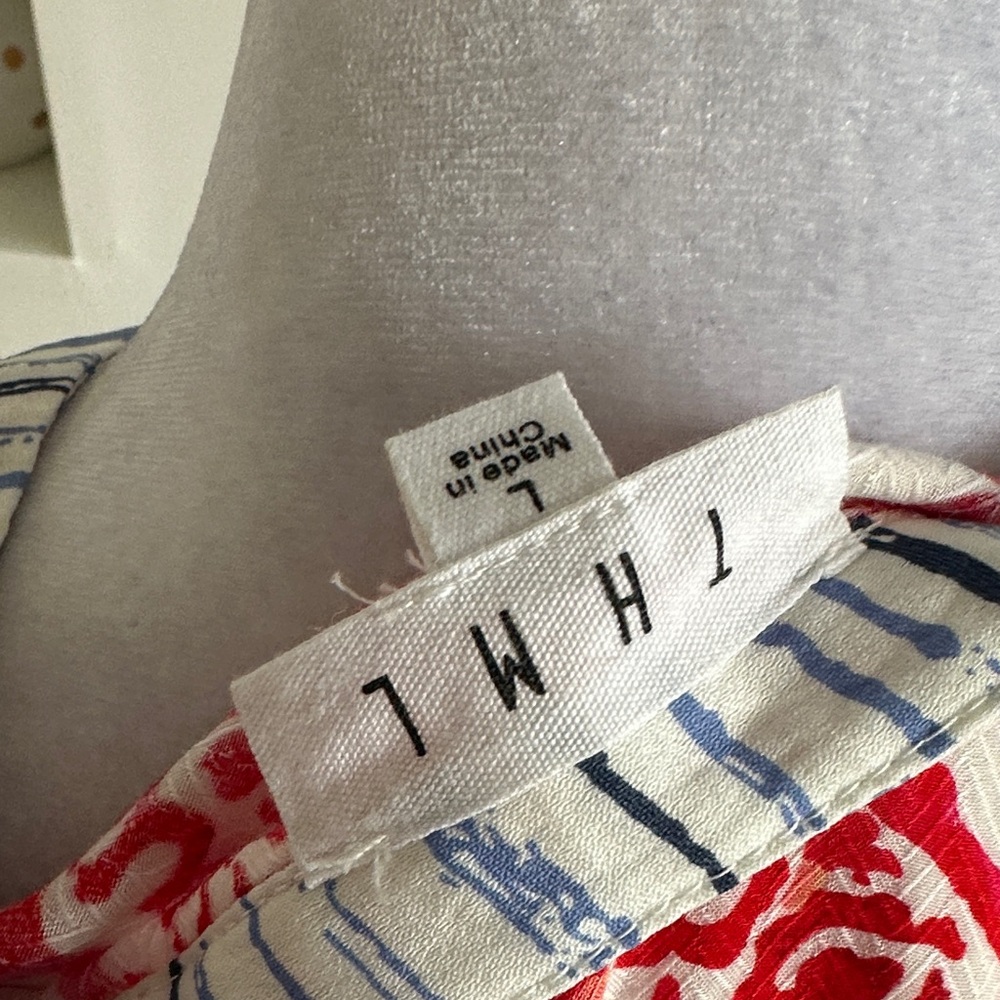 THML Red and Blue Patterned Top - image 7